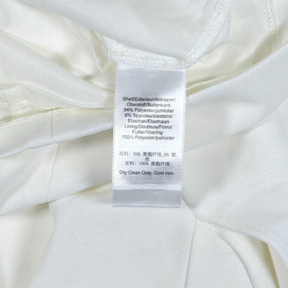 (NWT) DKNY White 3/4 Tulip Sleeve Dress - Picture 6 of 8